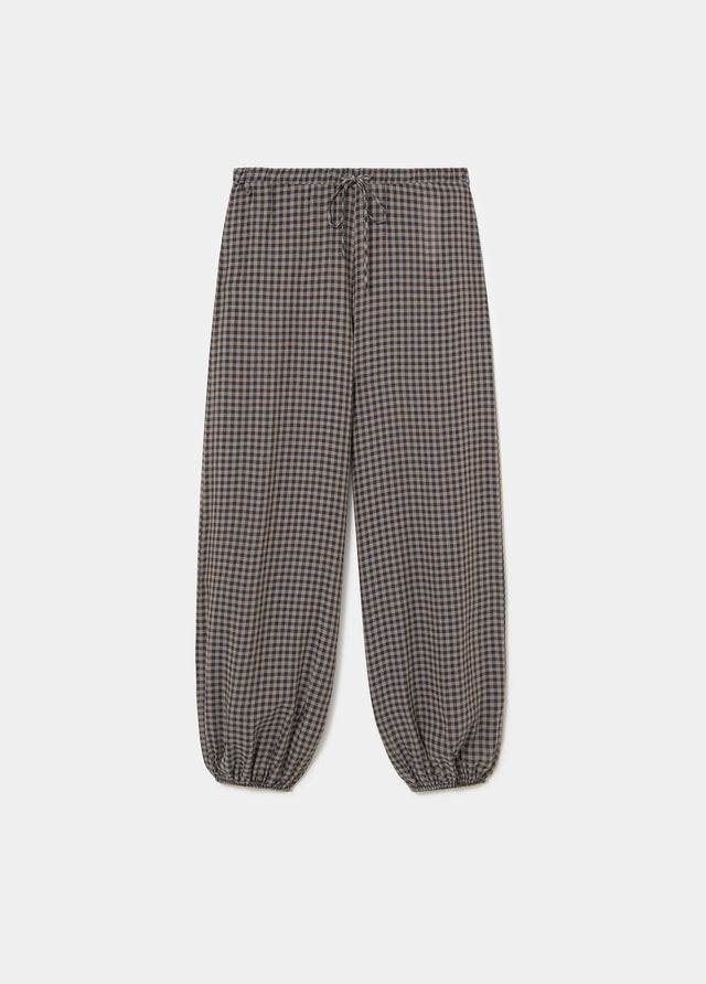 Plaid harem pants