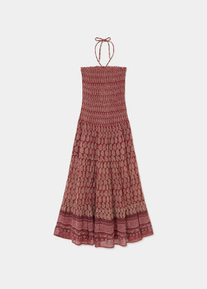Vestido engomado estampado