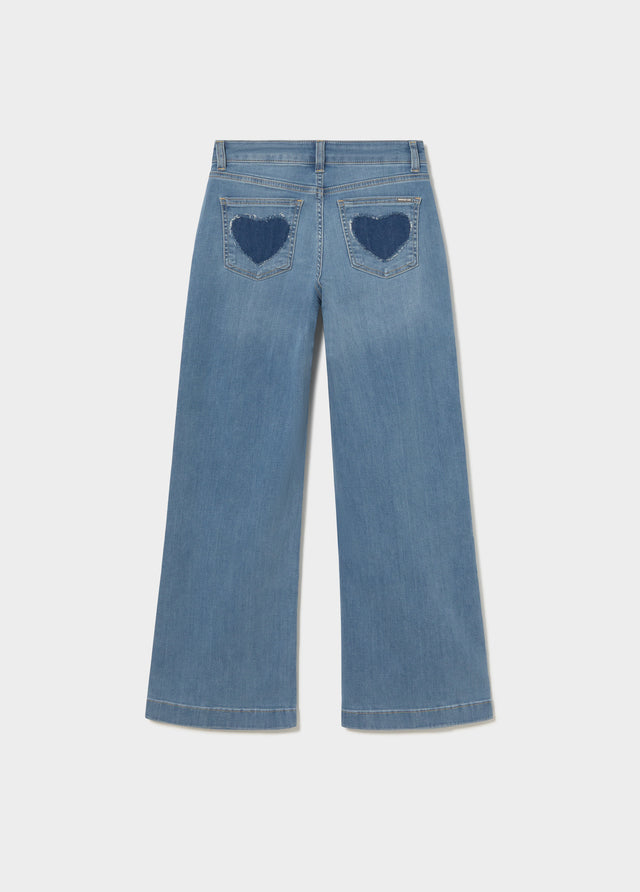 Patch pocket jeans