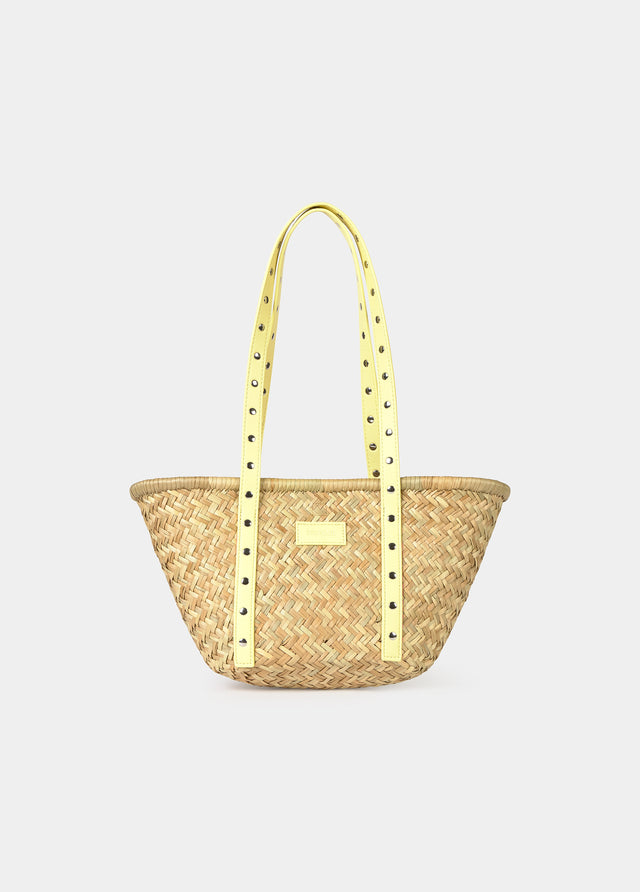 Capazo tas met riemen en studs