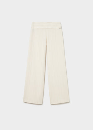Pantalón tiro bajo tejido textura