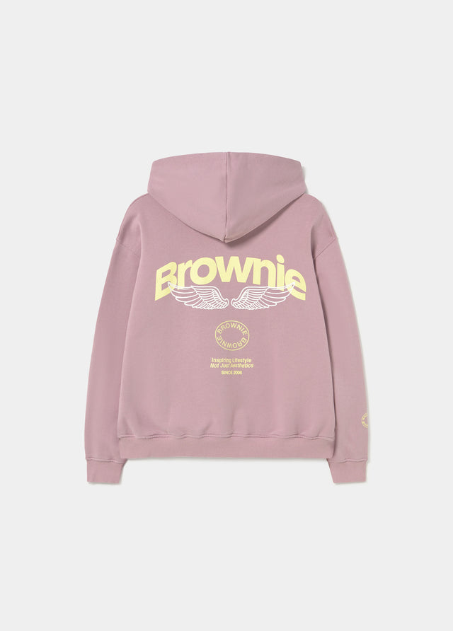 Pink hoodie with wings