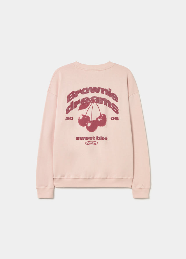 Sweatshirt com estampado glitter