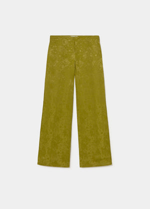 Satinierte Jacquard-Hose
