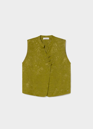 Top jacquard satinado