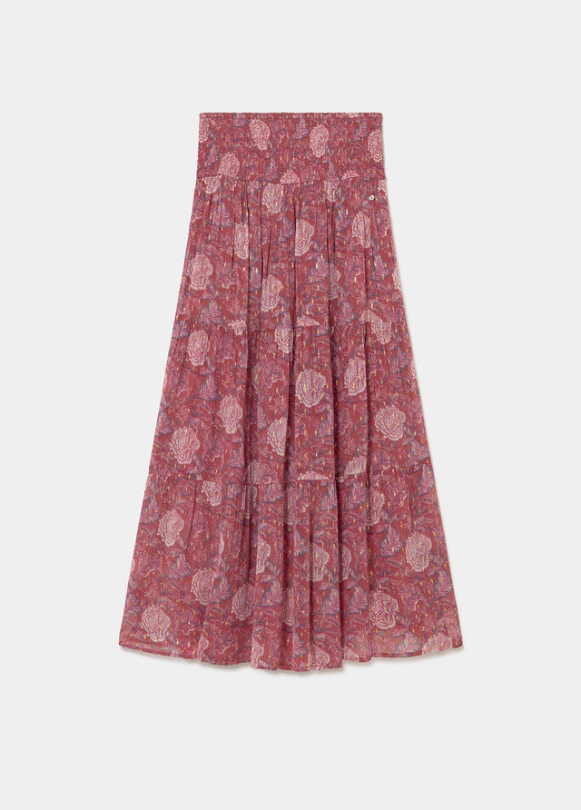 Falda larga smock