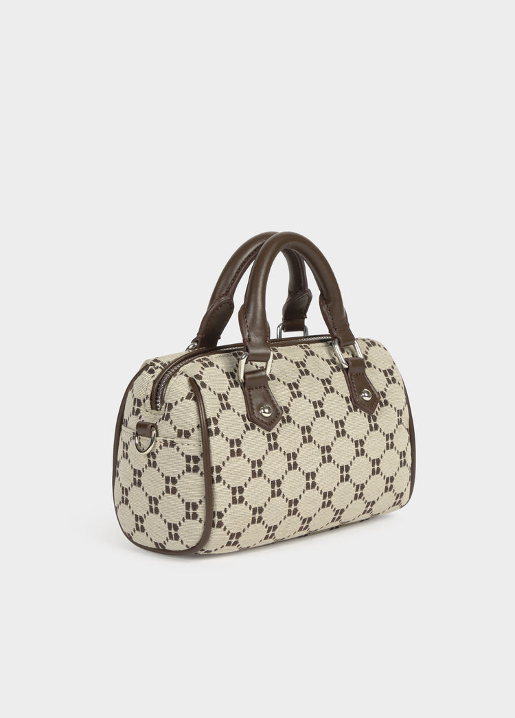Bowling-Tasche aus Jacquard mit Logo  