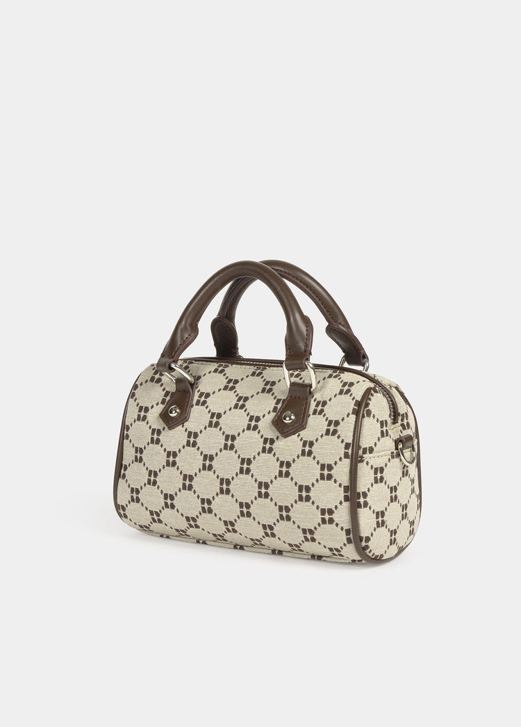 Bowling-Tasche aus Jacquard mit Logo  