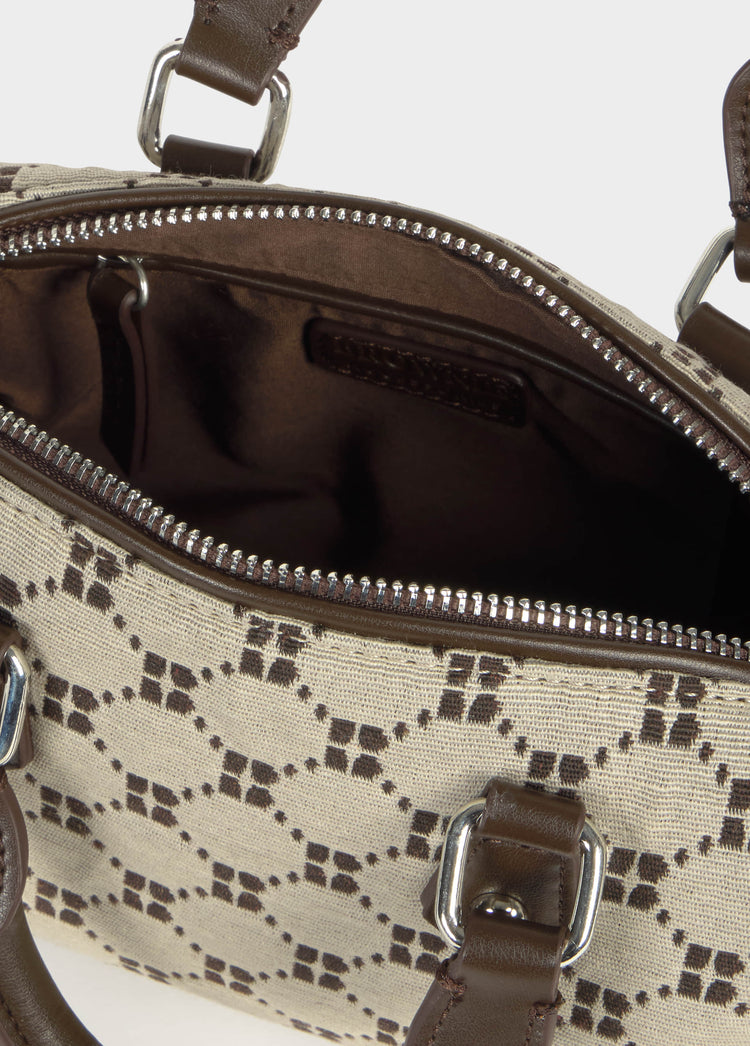 Bowling-Tasche aus Jacquard mit Logo  