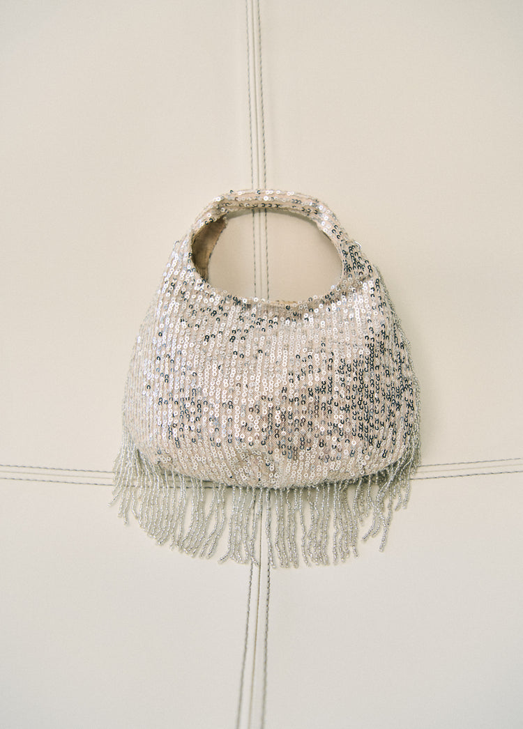 Tasche mit Kette und Pailletten  