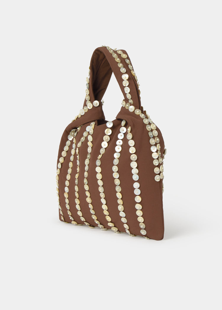 Bolso pequeño mano nácar
