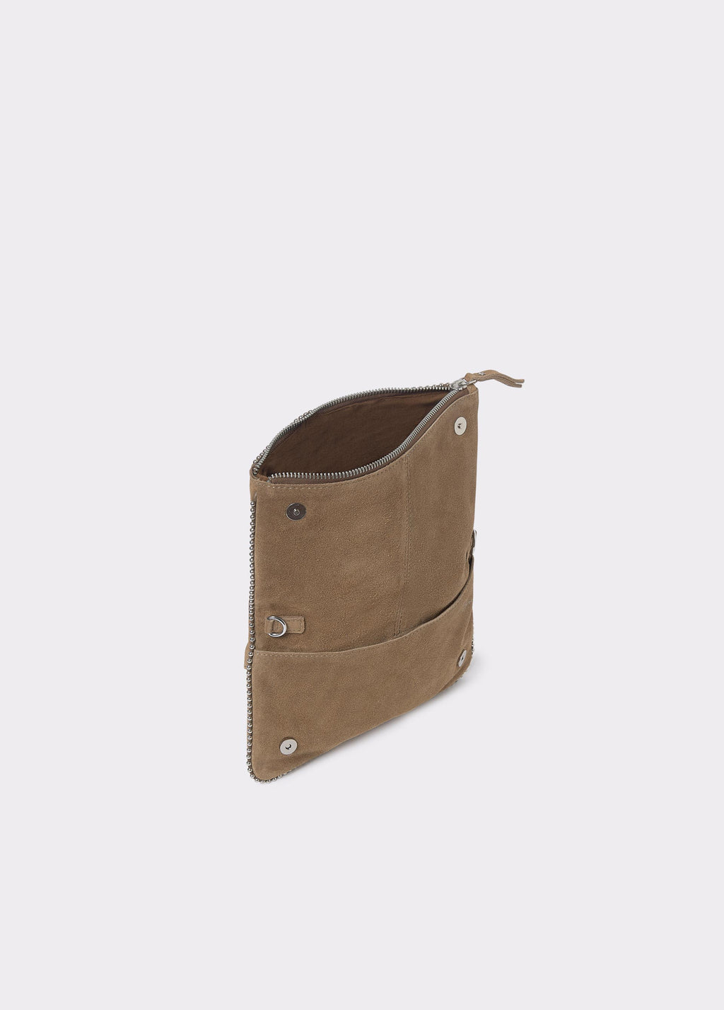 Leather flap bag