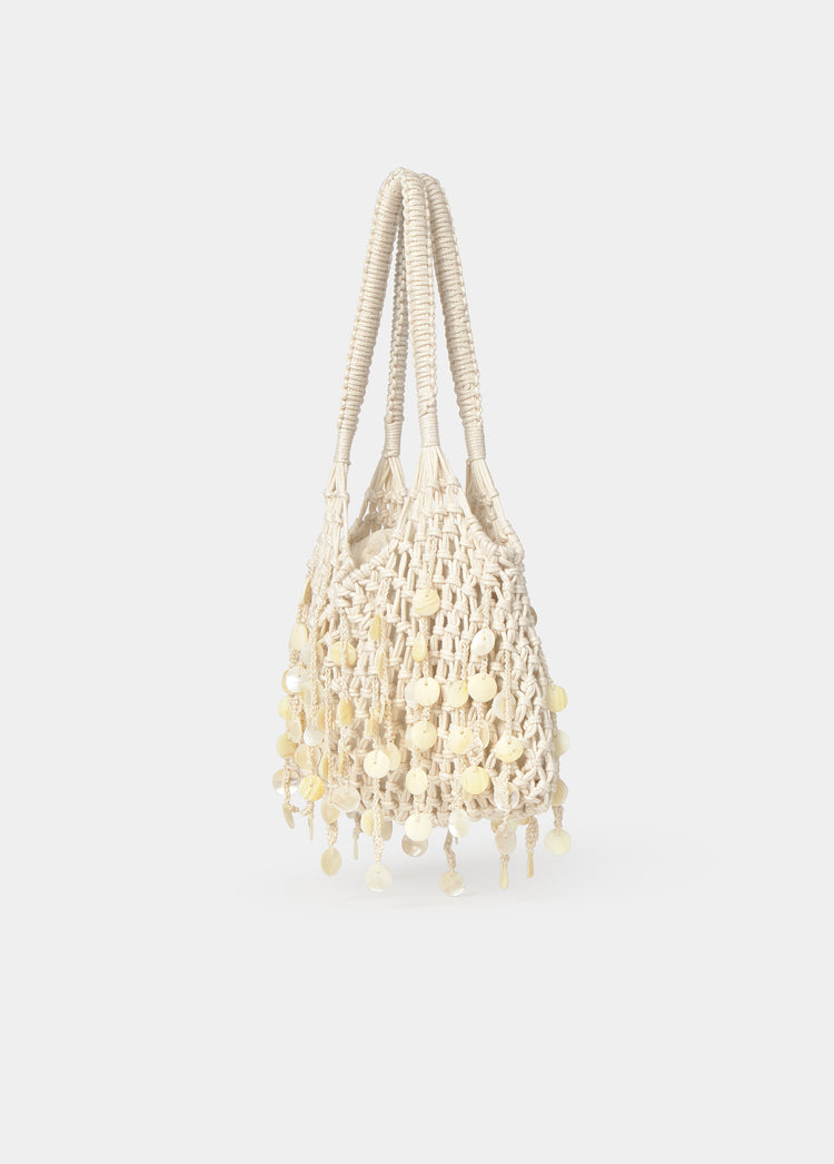 Petit sac en résille nacrée