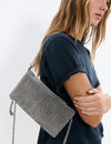 Leather Studded Flap Bag