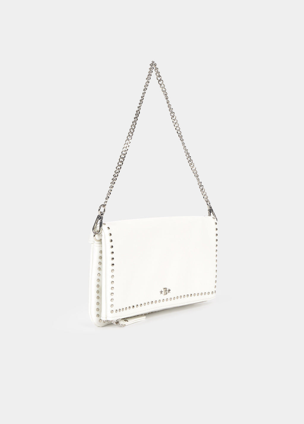 Studded flap bag