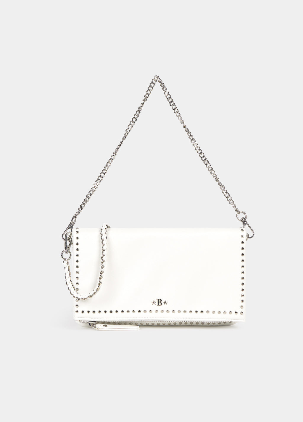 Studded flap bag