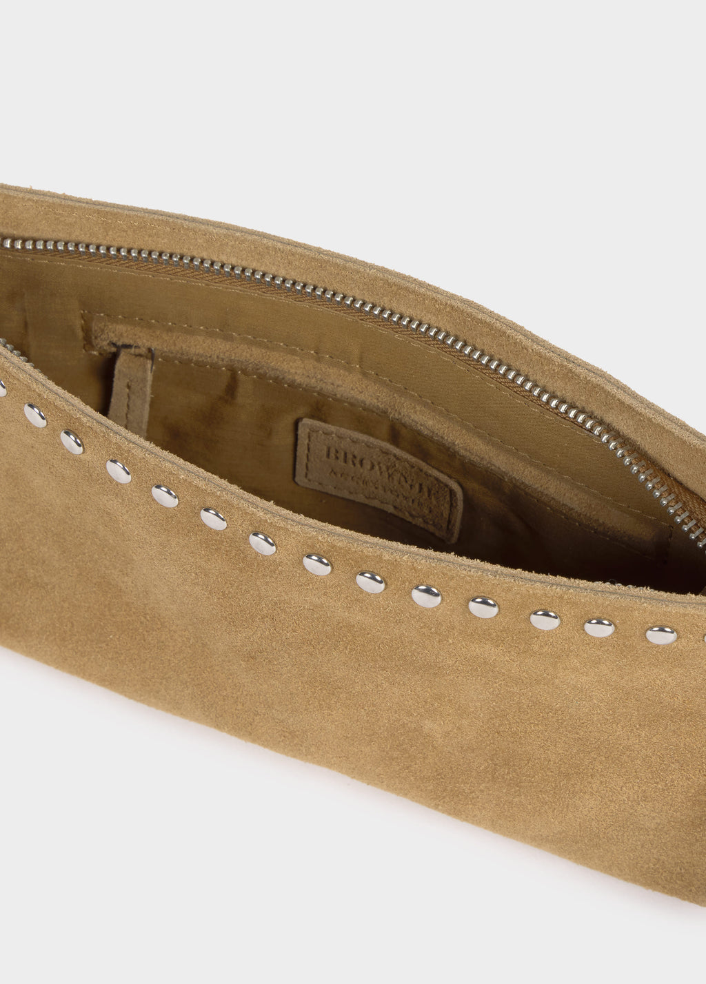 Leather studded bag