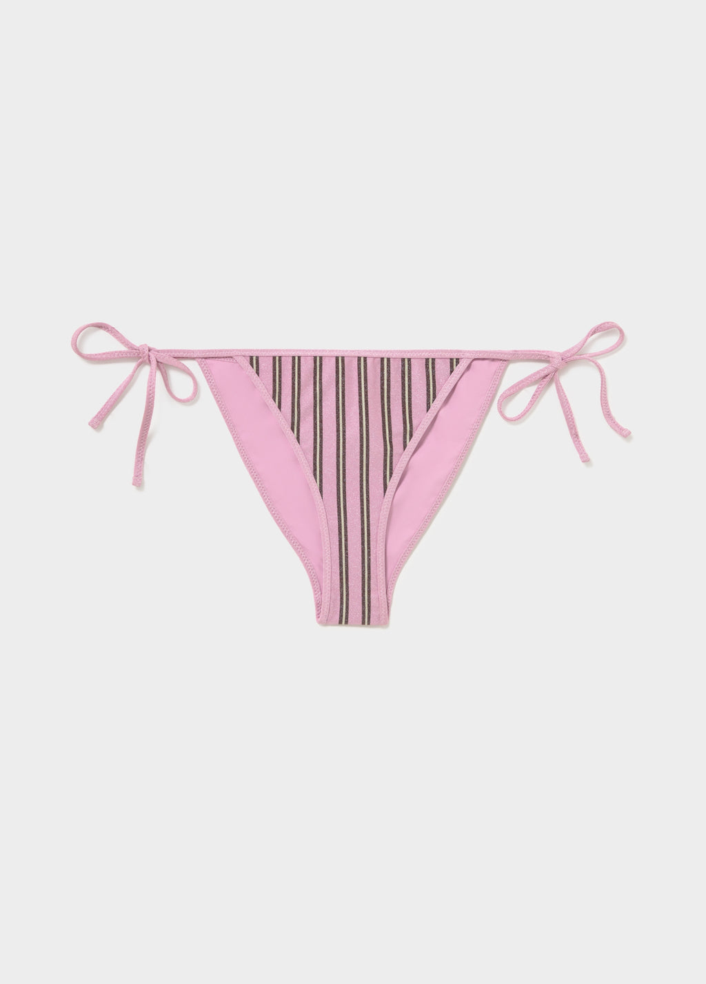 Culotte bikini rayure avec lurex