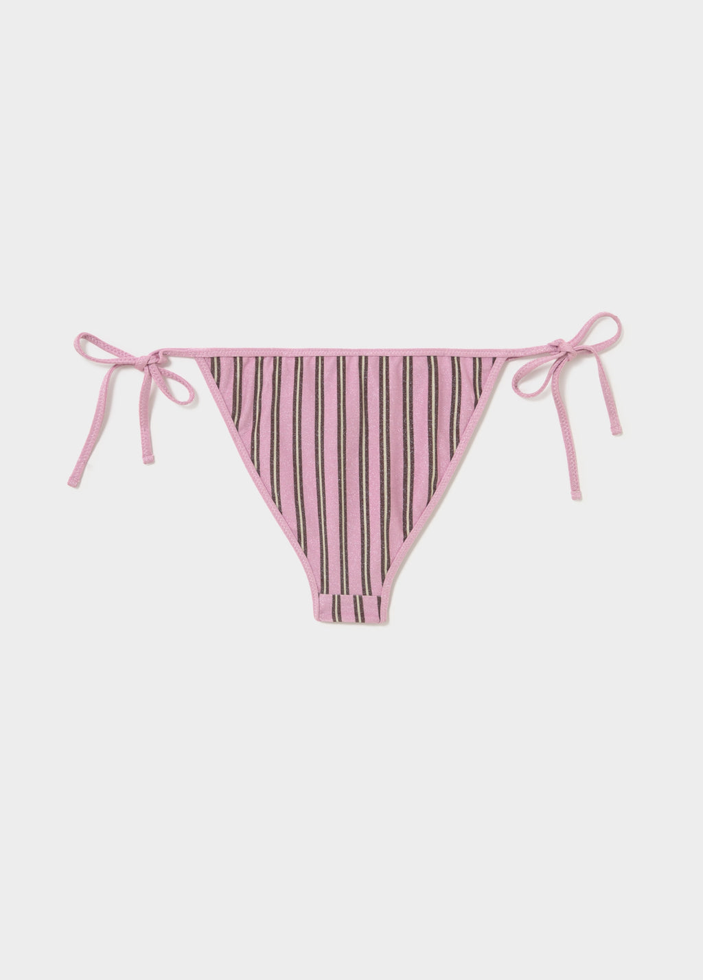 Culotte bikini rayure avec lurex