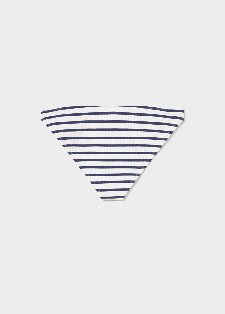 Nautical woven stripe bikini bottoms