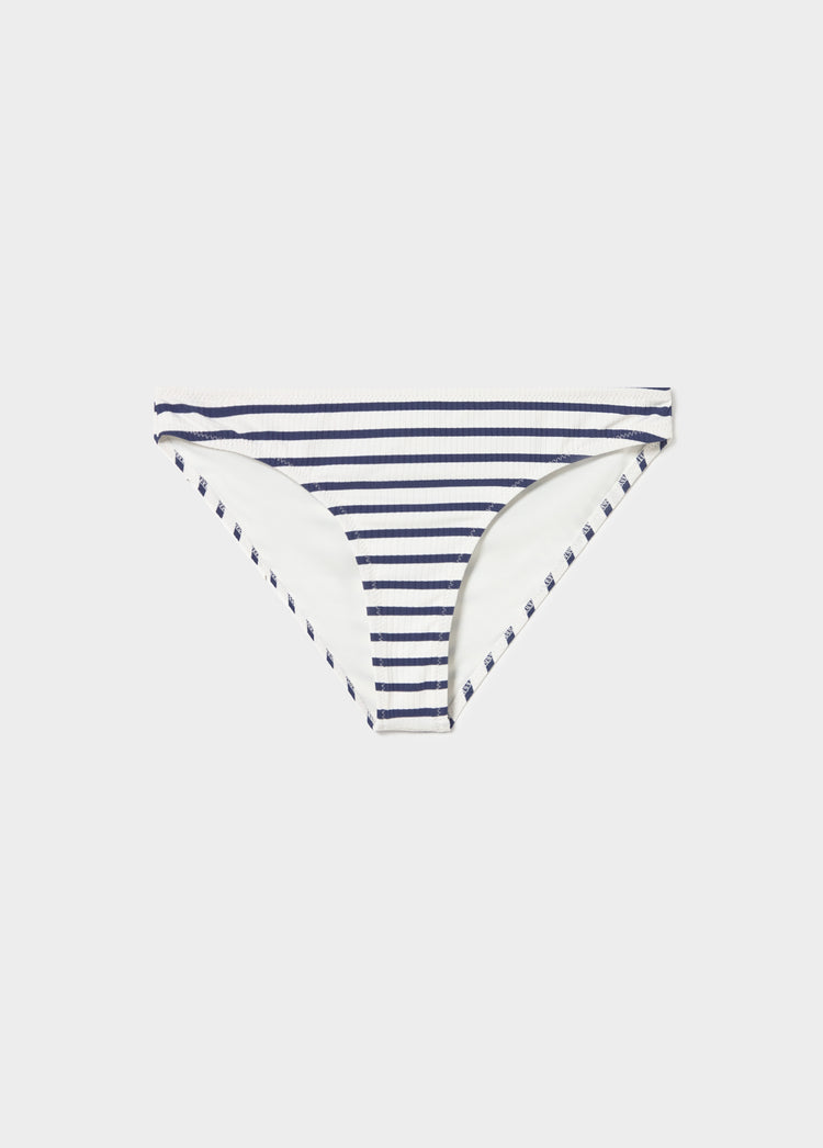 Nautical woven stripe bikini bottoms