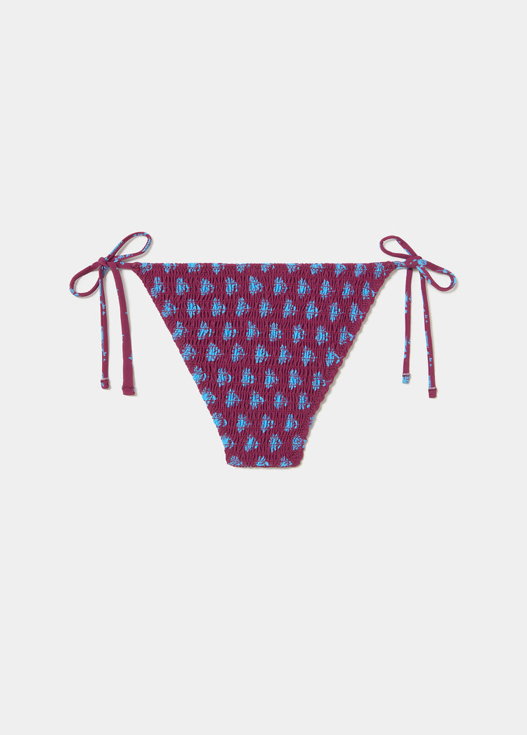 Printed smocked panties