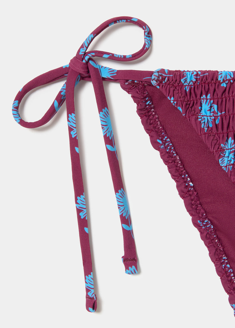 Printed smocked panties