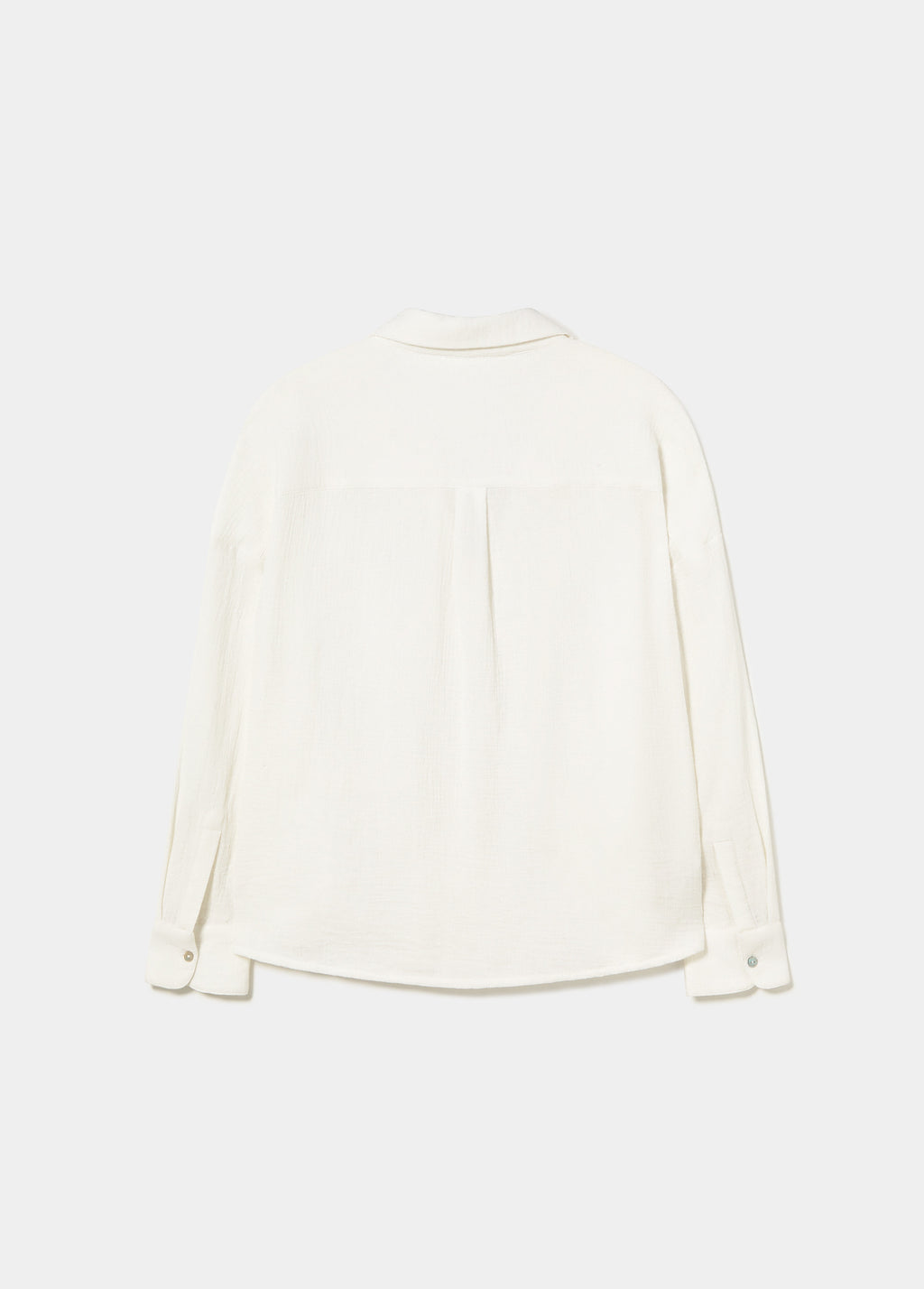 Bluse mit V-Ausschnitt aus doppeltem Stoff