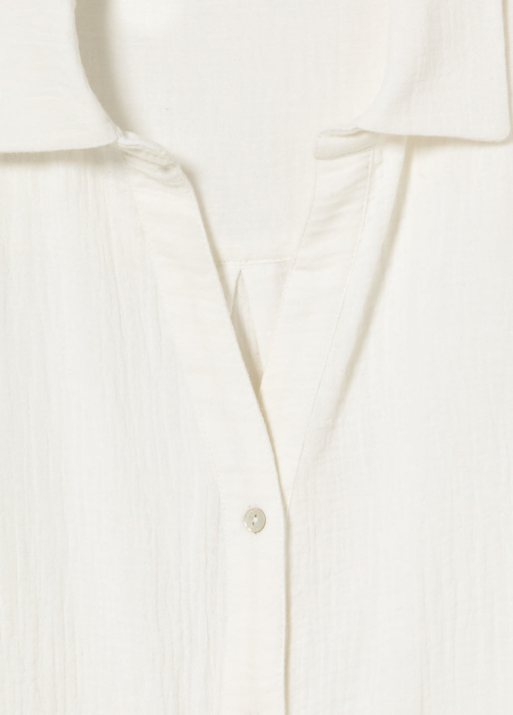 Bluse mit V-Ausschnitt aus doppeltem Stoff