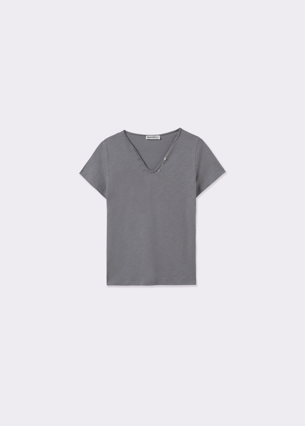 Katoenen T-shirt met knopen