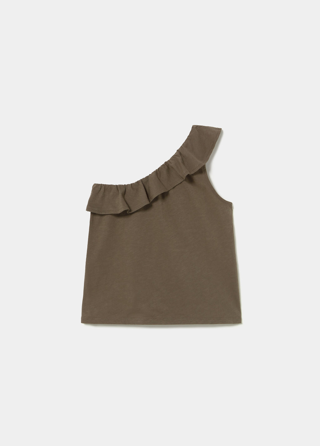 Asymmetrisch T-shirt met volant