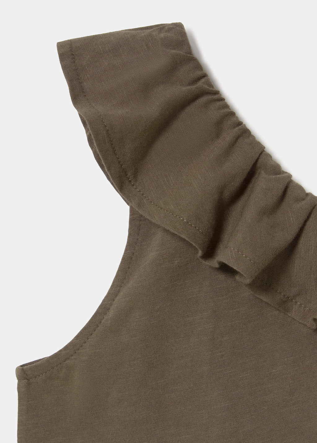 Asymmetrisch T-shirt met volant