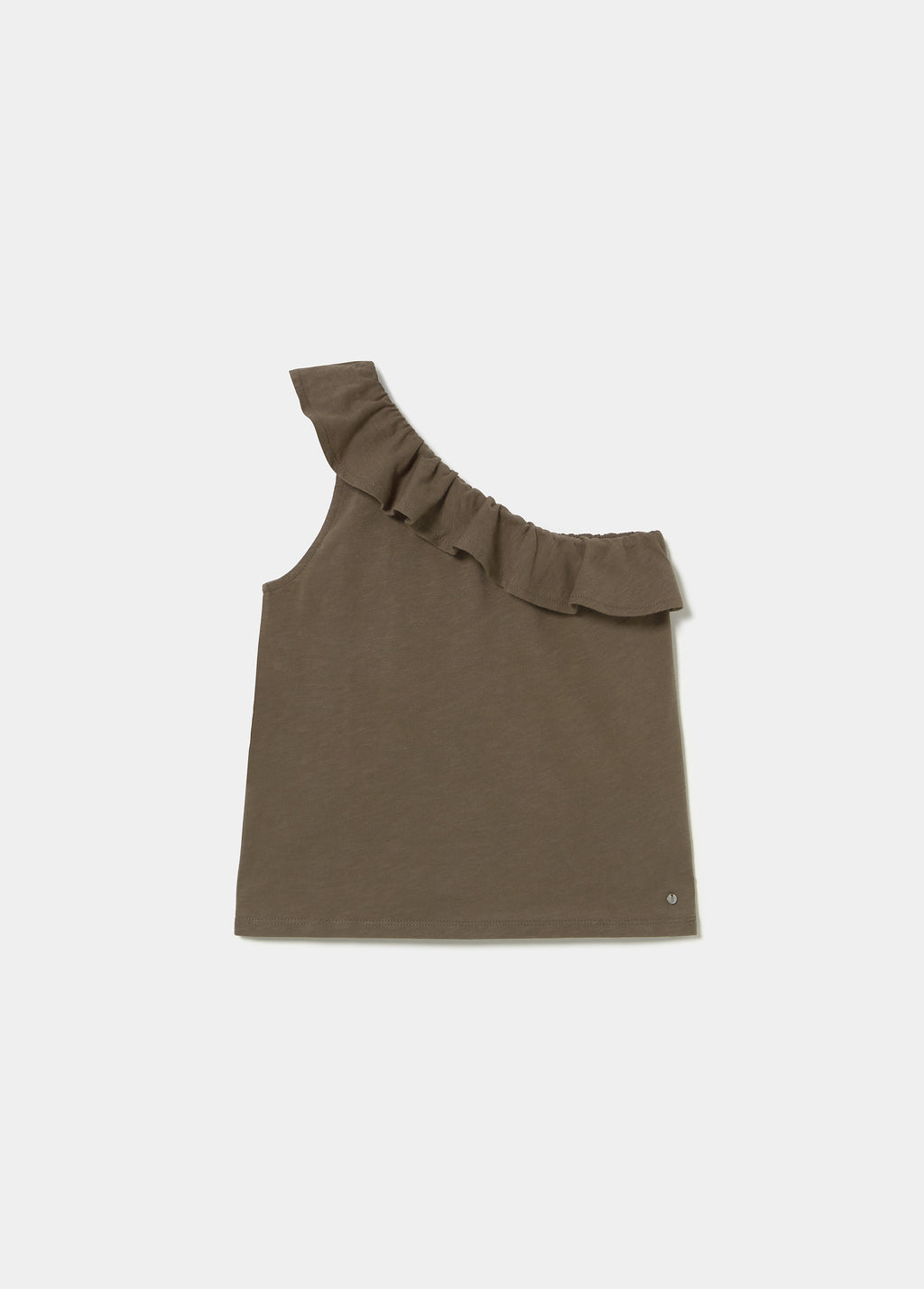 Asymmetrisch T-shirt met volant