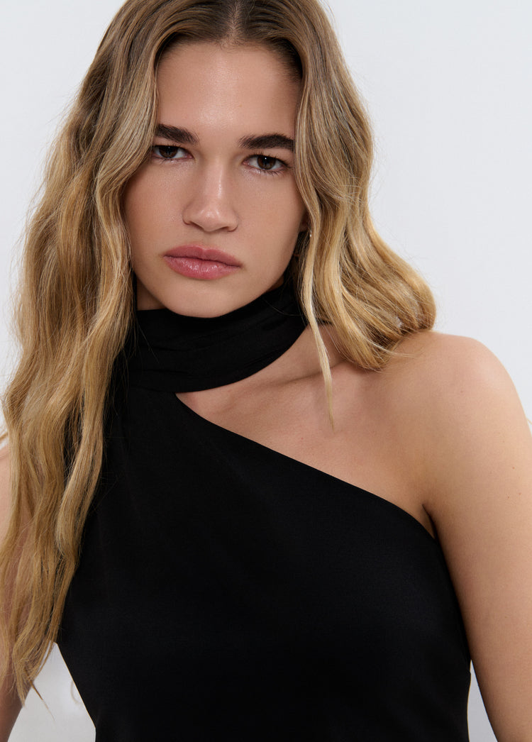 Fringed scarf t-shirt