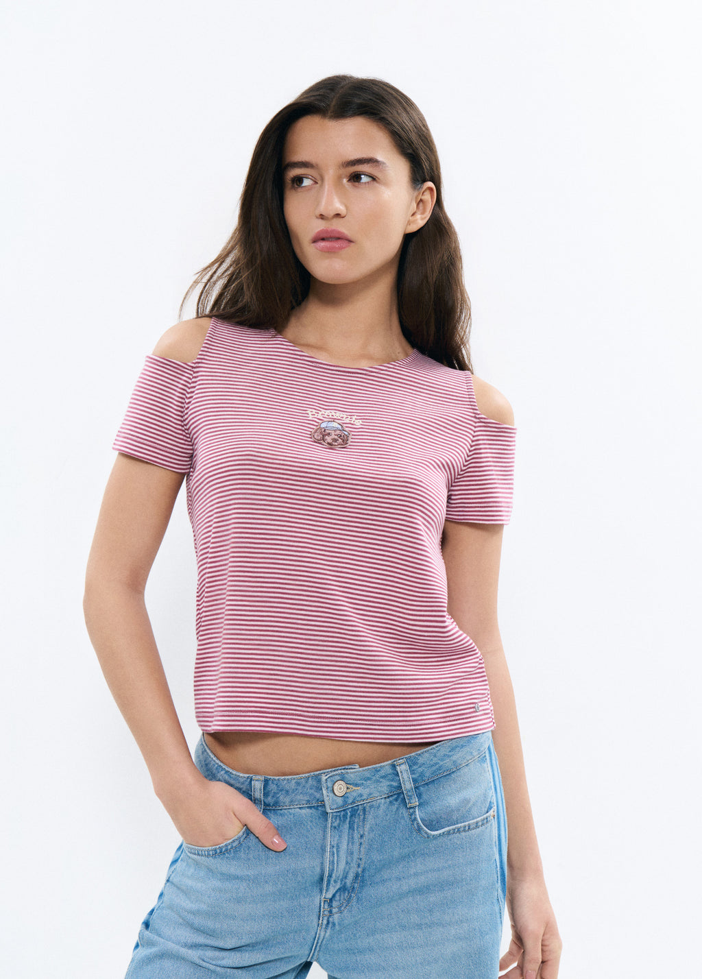 Cut-out dog t-shirt