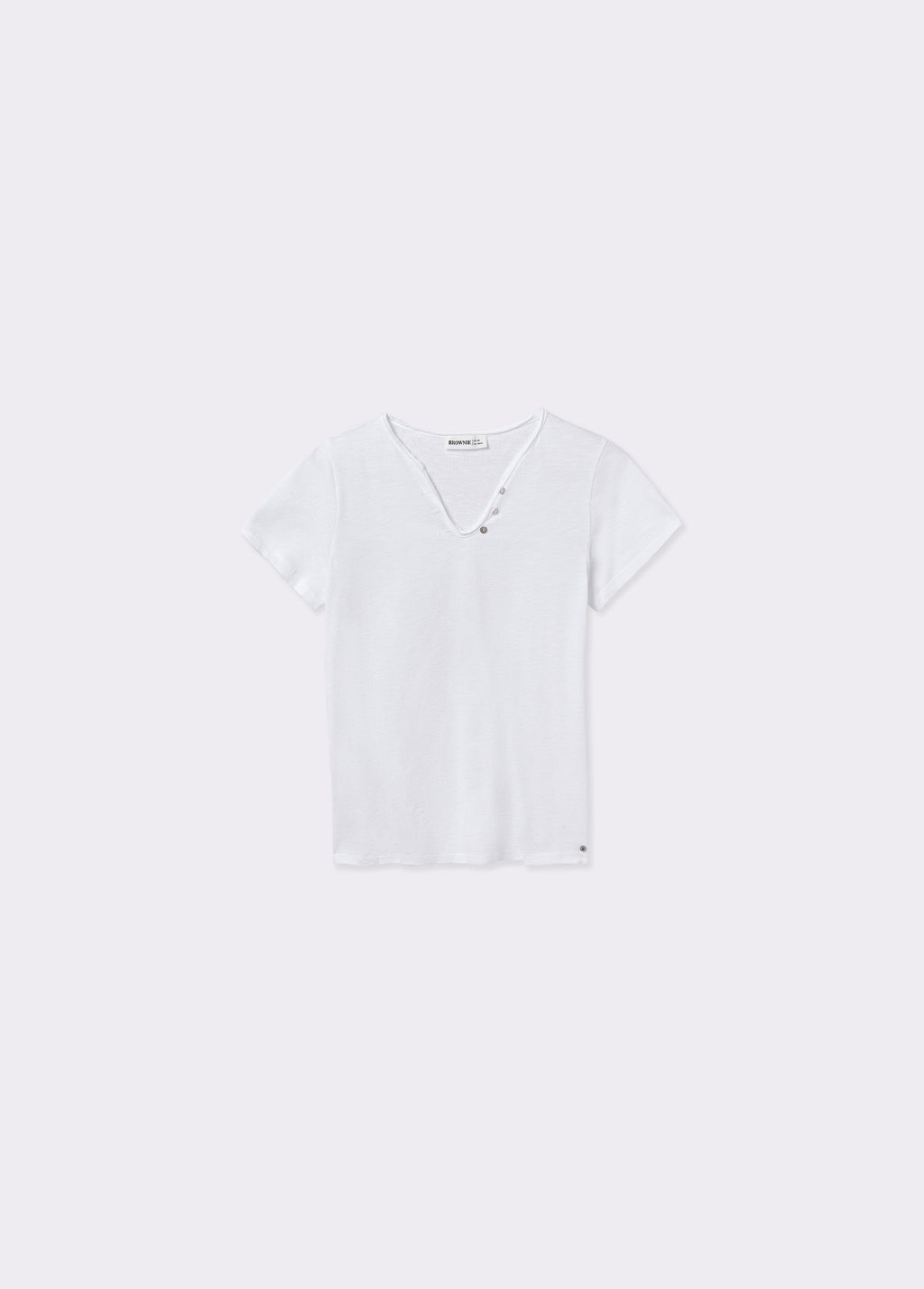 Katoenen T-shirt met knopen