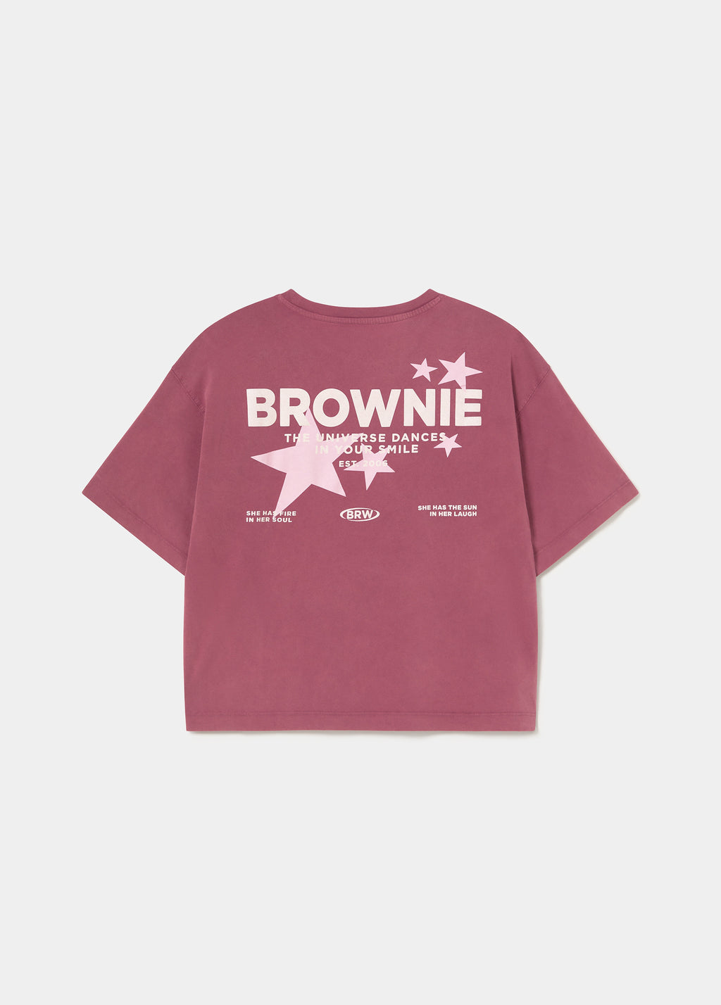 Camiseta print estrellas espalda