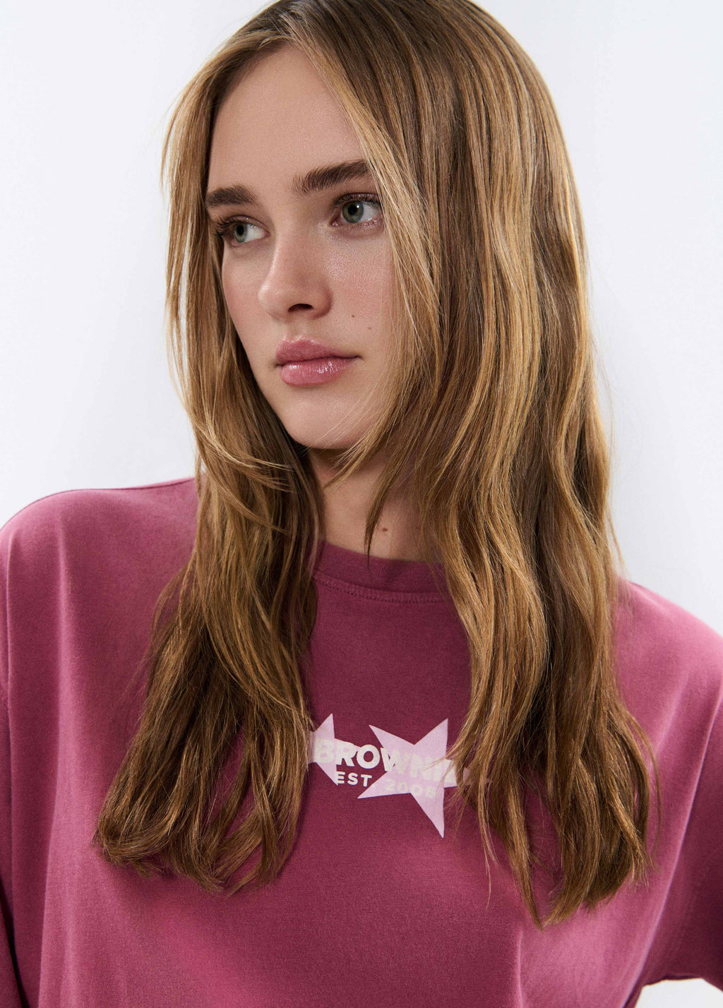 Camiseta print estrellas espalda