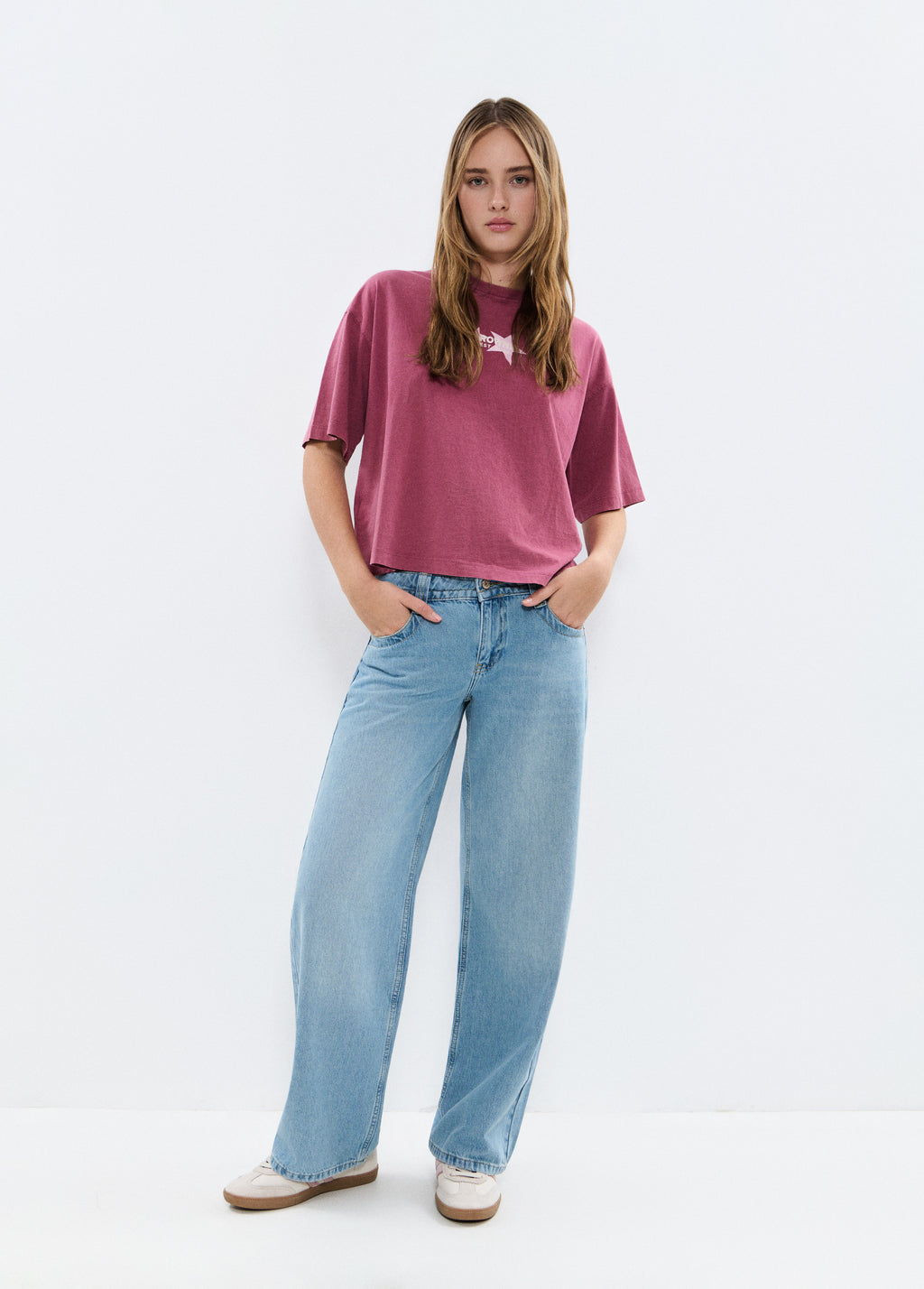 Camiseta print estrellas espalda