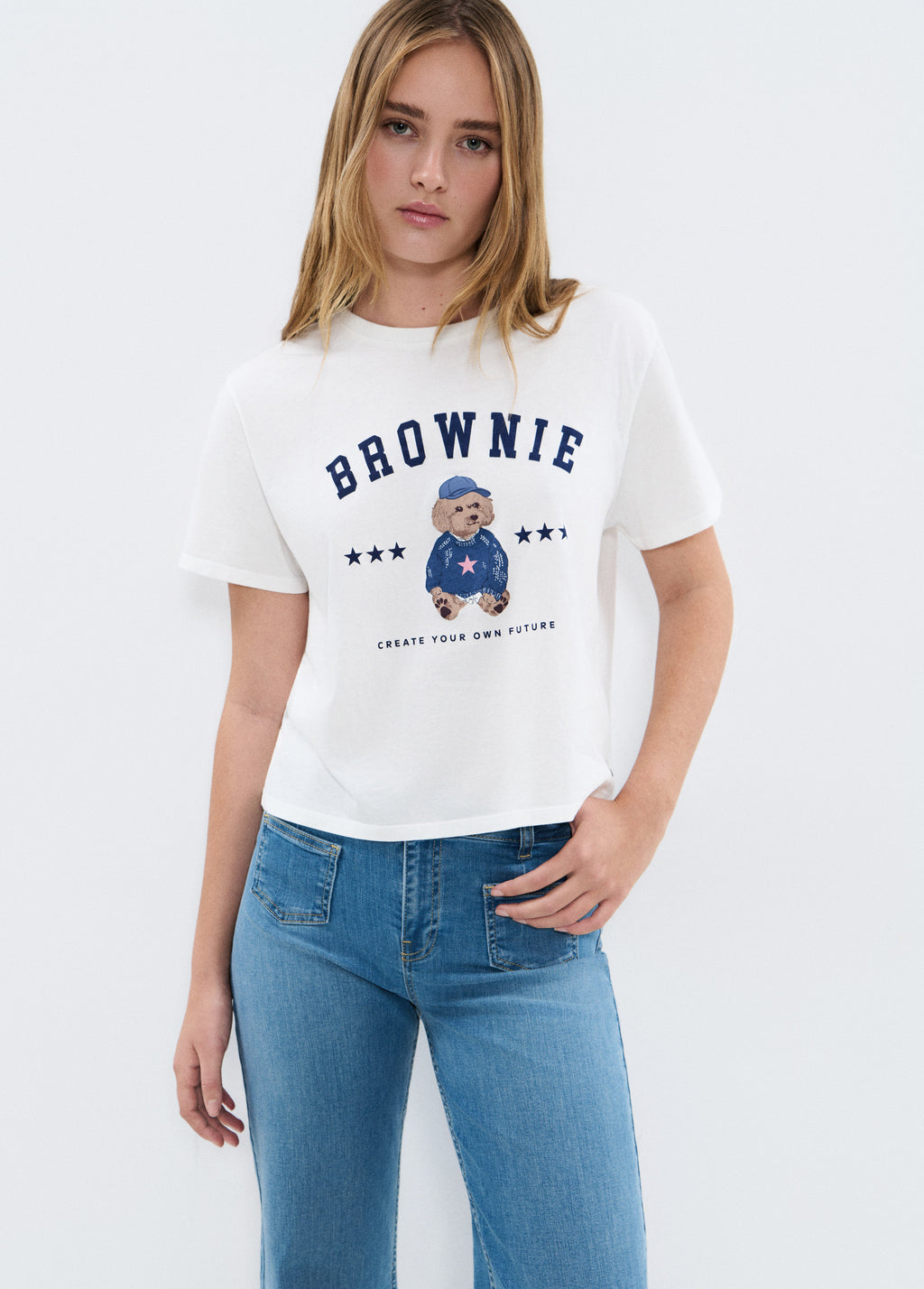 Puppy print t-shirt