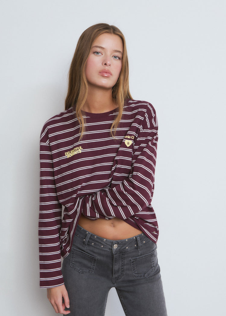Striped logo T-shirt
