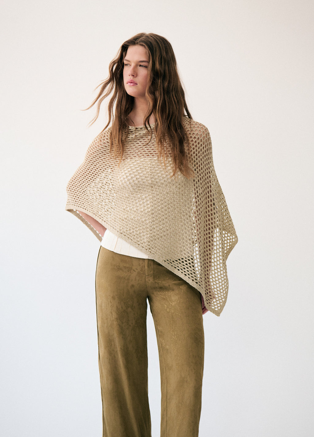 Open Knit Cape
