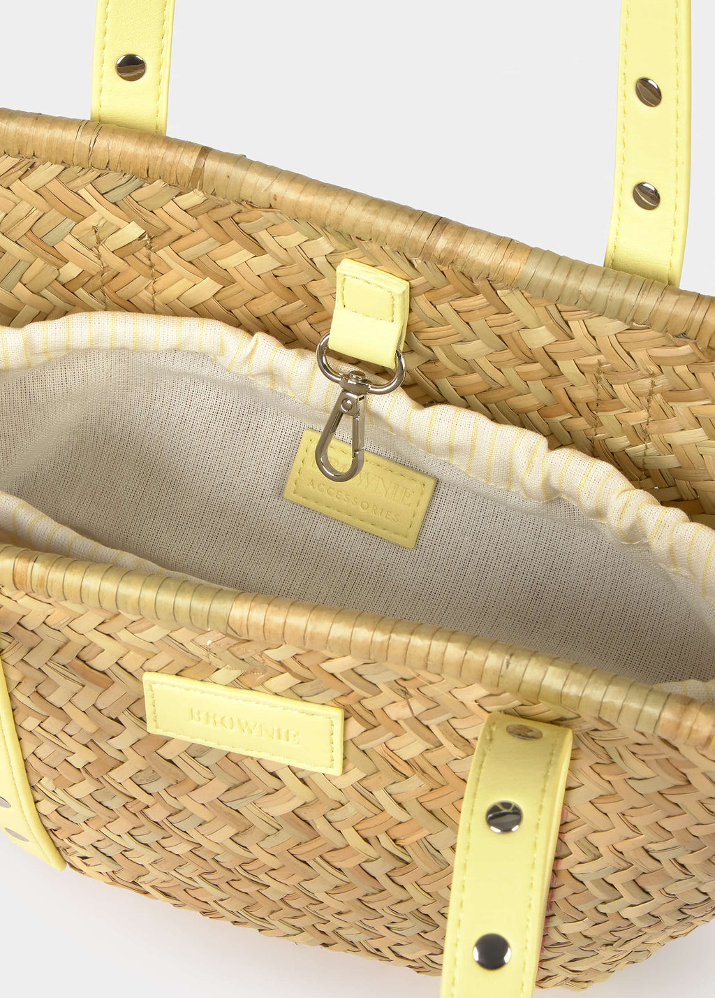 Capazo tas met riemen en studs
