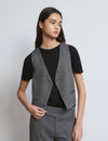 Crossed eyelet vest