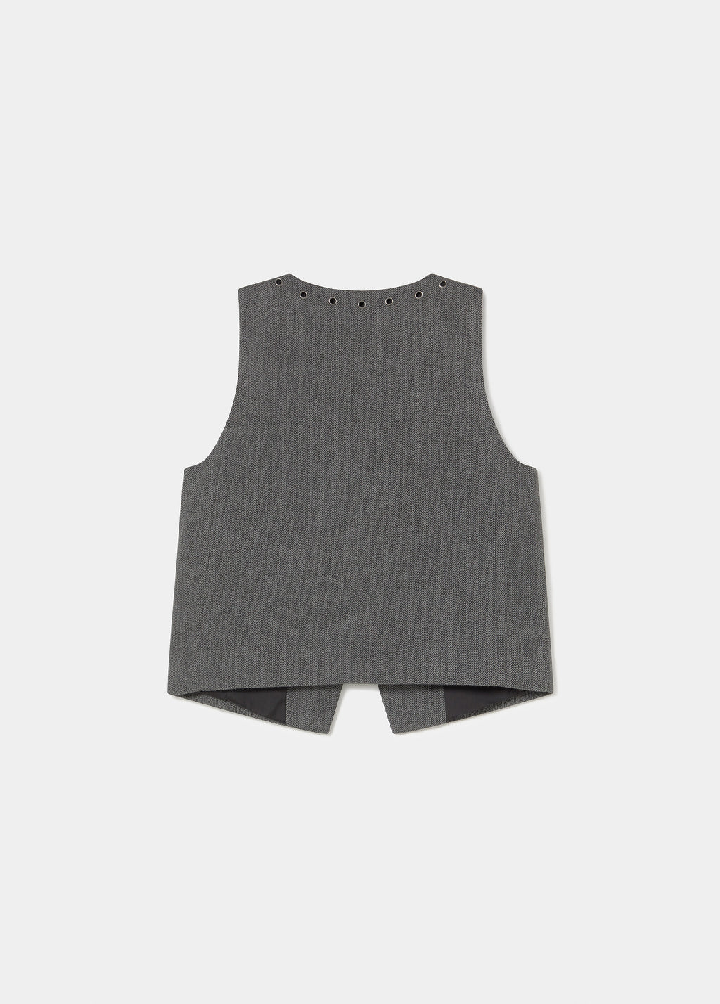 Crossed eyelet vest