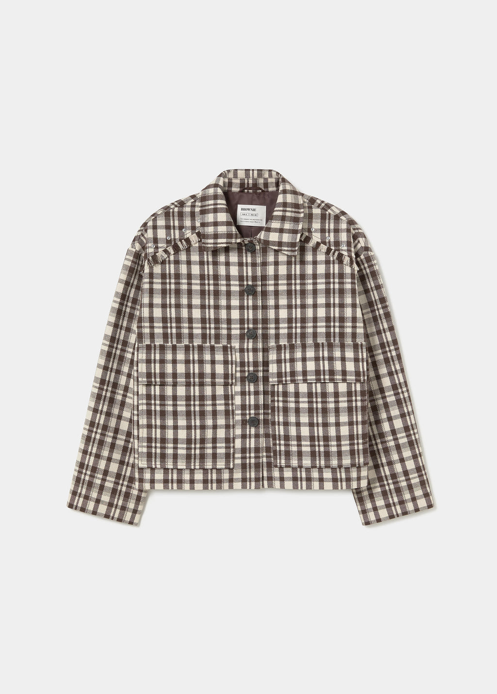 Short checkered jacket