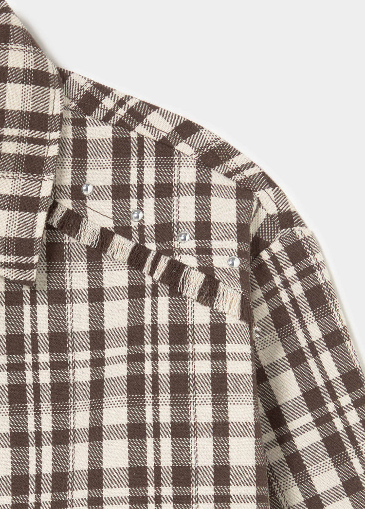 Short checkered jacket