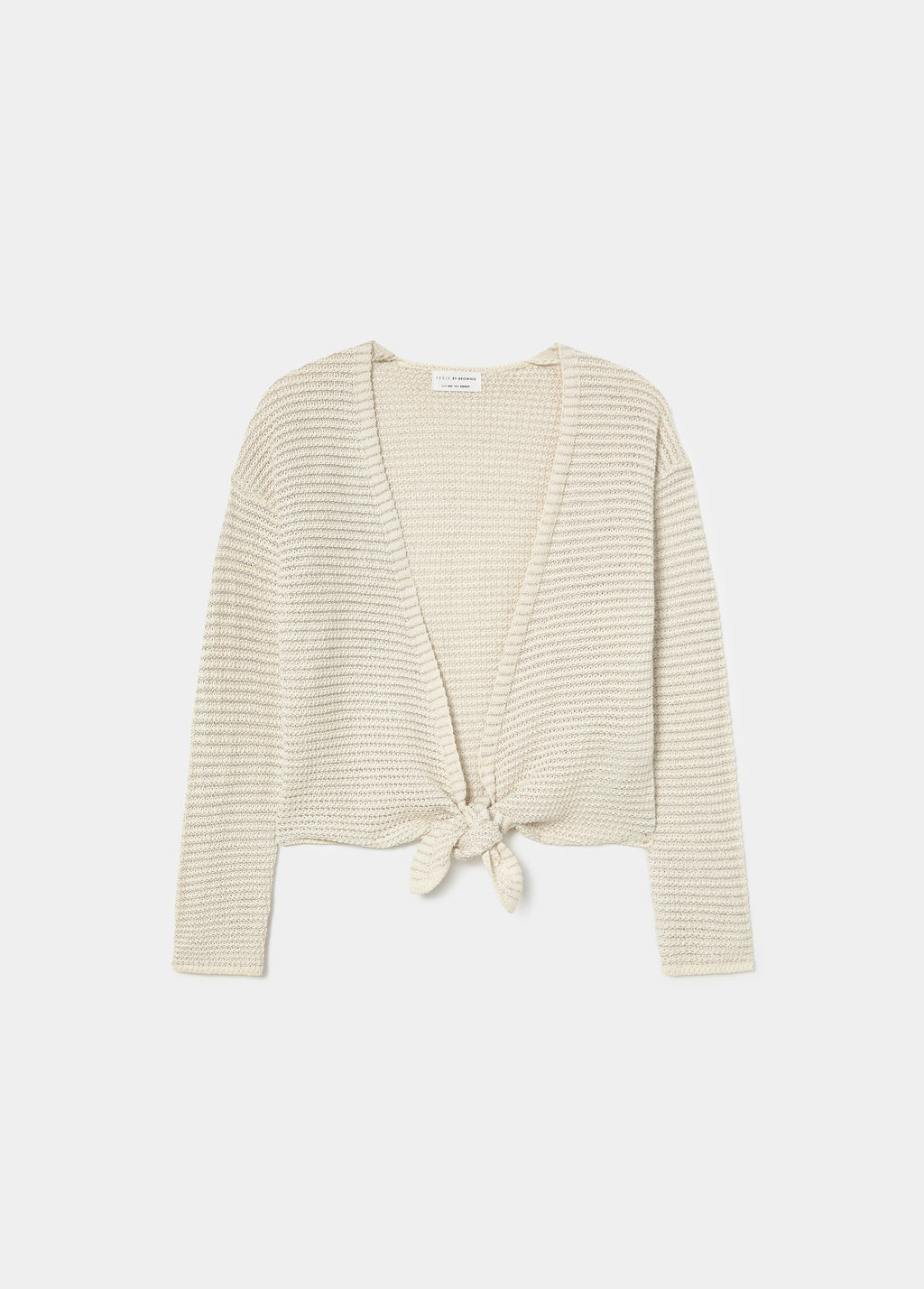 Crossed knit jacket