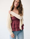 Crossed knit jacket