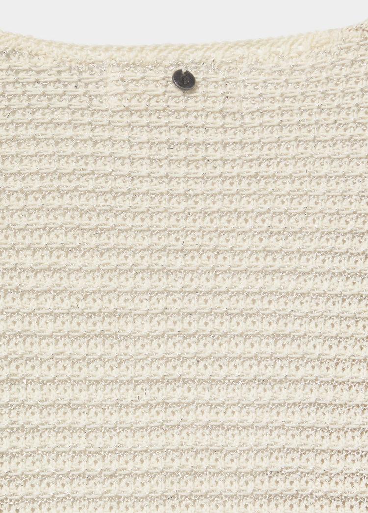 Crossed knit jacket